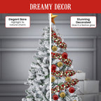 Christabelle 198cm feet Artifificial Christmas Tree - Snowy Emperor