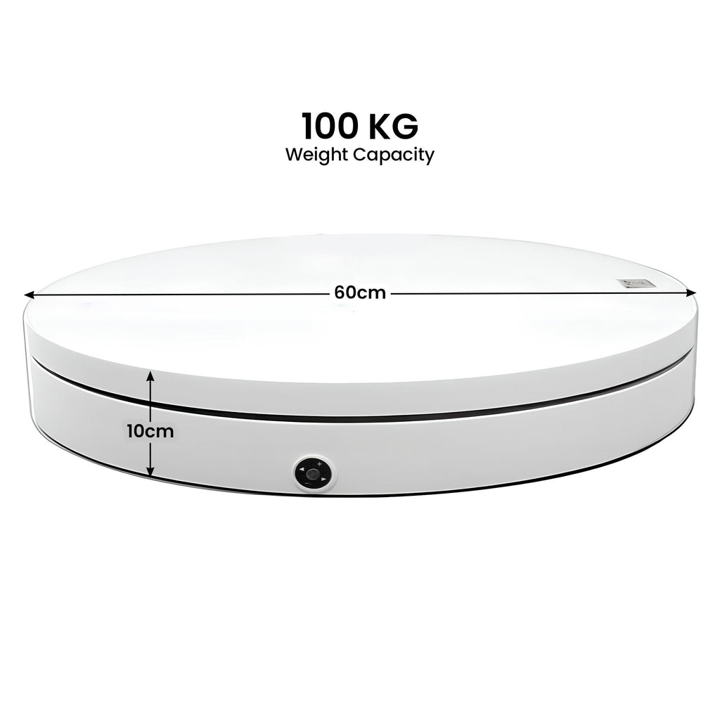 Christabelle 60cmD 100kg Commercial-Grade Electric Display Turntable Christmas Tree - White