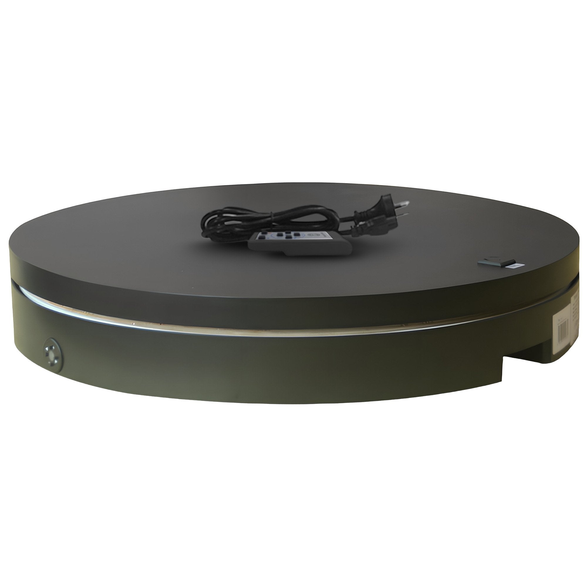 Christabelle 80cm 200kg Commercial Electric Display Turntable with Power Outlet - Black