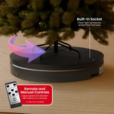 Christabelle 80cm 200kg Commercial Electric Display Turntable with Power Outlet - Black