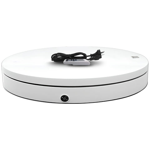 Christabelle 80cm 200kg Commercial Electric Display Turntable Power Outlet - White