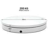 Christabelle 80cm 200kg Commercial Electric Display Turntable Power Outlet - White