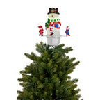 Christabelle Christmas Tree Topper Snowman with Projected Images Lights Snow and Music