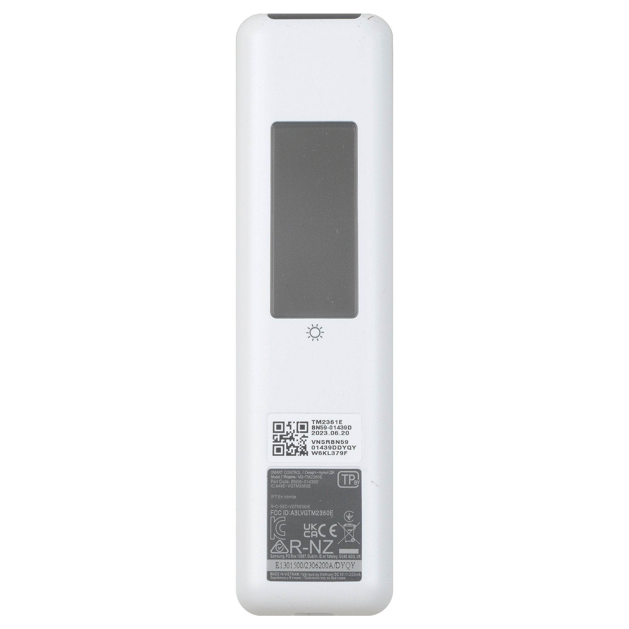 Samsung Solar Powered Smart TV Remote Control Voice Function BN59-01439D
