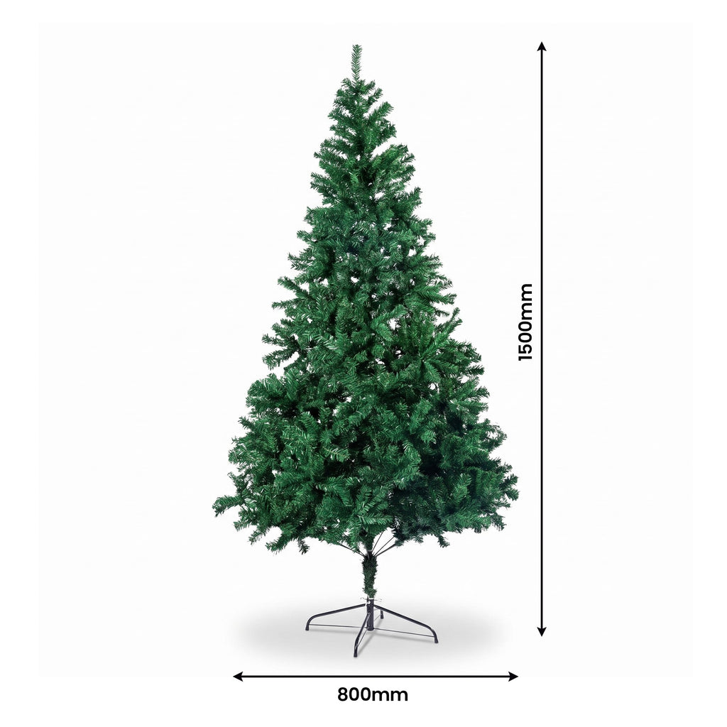 Christabelle Artificial Tree 1.5m 61cm Chadwick Wreath 2.7m Garland with LED Light