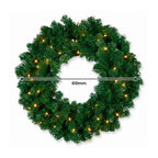 Christabelle Green Artificial Tree 1.8m 61cm Chadwick Wreath with Lights 2.7m Garland with LED Light