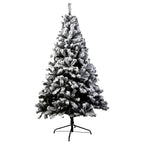 Christabelle Snow-Tipped Christmas 3pc Set 2.4m Christmas Tree Wreath and Garland with LED Lights Holiday Decor