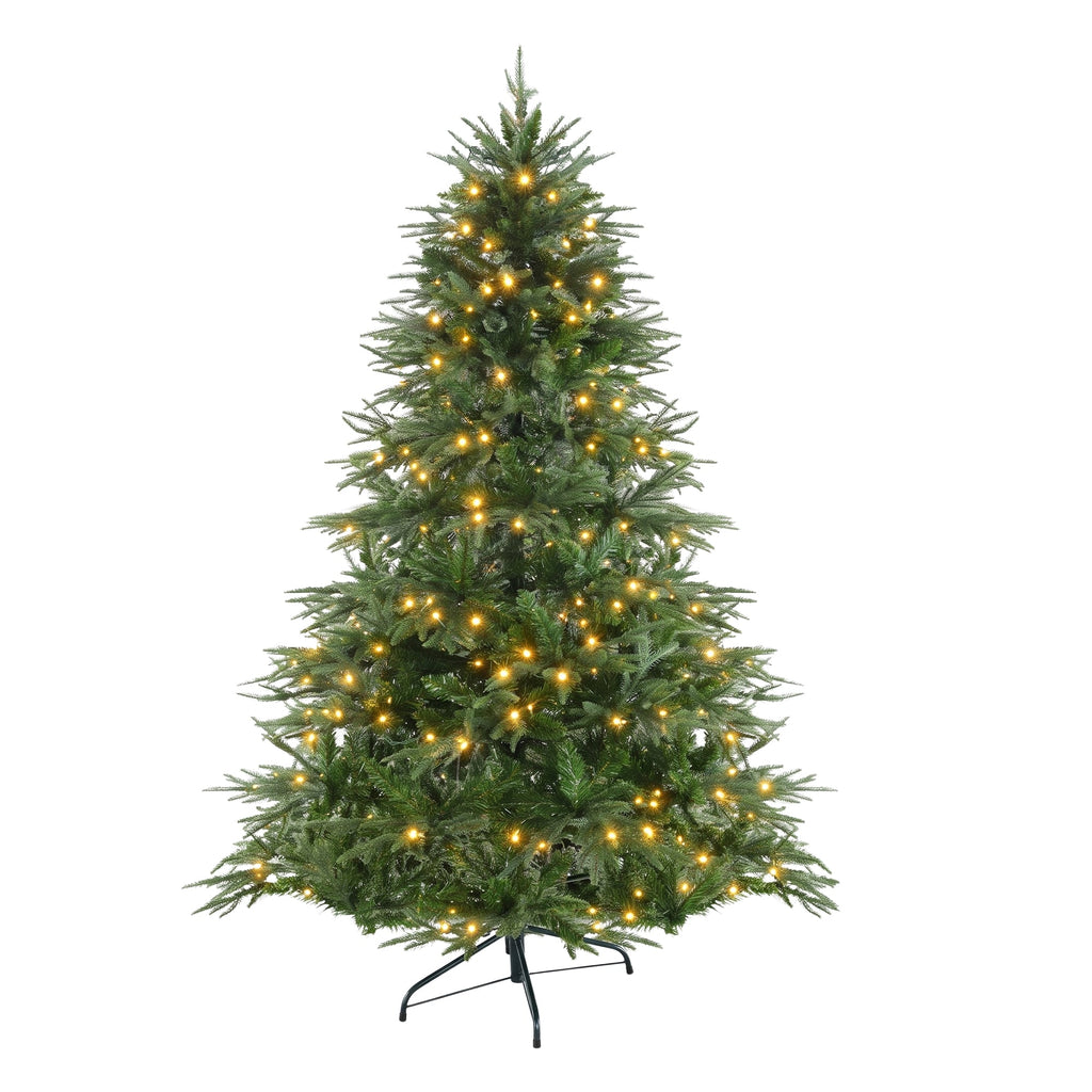 Christabelle Everglow Fir Christmas 3pc Set 1.2m Christmas Tree Wreath and Garland with LED Lights Holiday Decor
