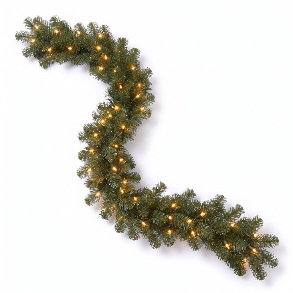 Christabelle Everglow Fir Christmas 3pc Set 1.2m Christmas Tree Wreath and Garland with LED Lights Holiday Decor