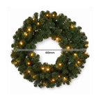 Christabelle Everglow Fir Christmas 3pc Set 1.2m Christmas Tree Wreath and Garland with LED Lights Holiday Decor