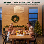 Christabelle Everglow Fir Christmas 3pc Set 1.2m Christmas Tree Wreath and Garland with LED Lights Holiday Decor