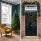 Christabelle 1.8m Prelit Tree 61cm Highland Pine Wreath Prelit 2.74m Highland Pine Christmas Garland