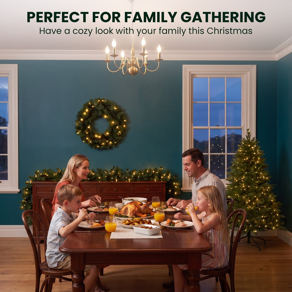 Christabelle 1.8m Prelit Tree 61cm Highland Pine Wreath Prelit 2.74m Highland Pine Christmas Garland