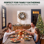 Christabelle 1.2m Pre-Lit LED Tree 61cm Alpine Snow Wreath Prelit 2.74m Alpine Snow Christmas Garland