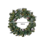 Christabelle 2.3m Christmas Tree 2.7m Garland and Wreath with Warm White Xmas LEDs