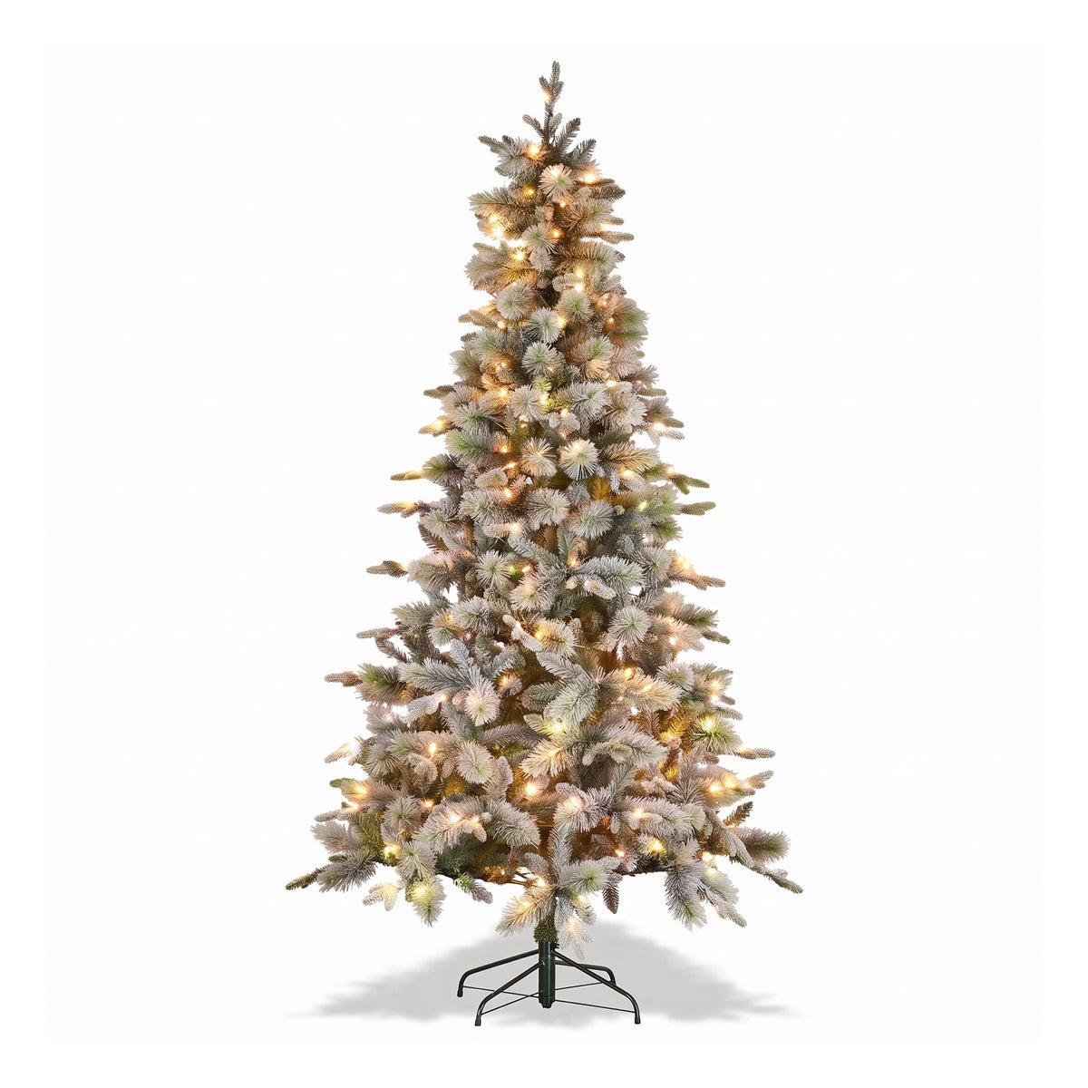 Christabelle Snowy Stamford Spruce 2.3m 7.5ft Tree 61cm Wreath Snowy Stamford 2.7m Christmas Garland Snowy with LED