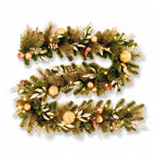 Christabelle Deluxe Mountain Pine 3pc Set 7.5ft Pre-lit Tree 61cm Wreath 2.74m Garland LED Lights Holiday Home Decor