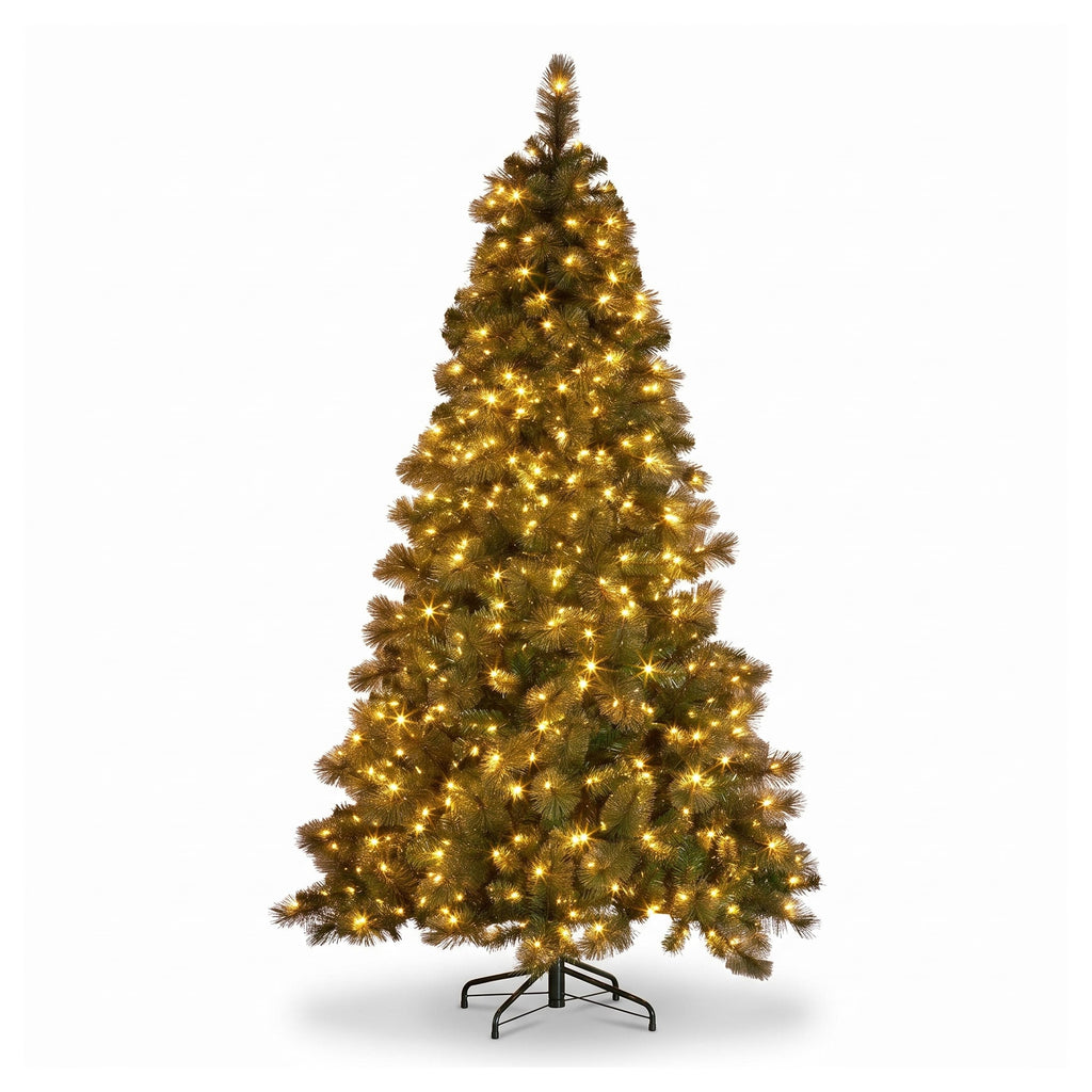 Christabelle 7.5ft Christmas Tree 61cm Wreath LED Lights 2.7m Garland with LED Light Home Decorations