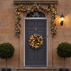 Christabelle 61cm Wreath with LED Lights 2.7m Christmas Garland with LED Light