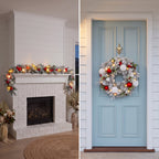 Christabelle 61cm Snowy Elegance Wreath 2.74m Snowy Elegance Garland