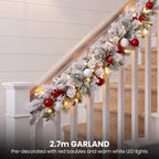 Christabelle 61cm Snowy Elegance Wreath 2.74m Snowy Elegance Garland