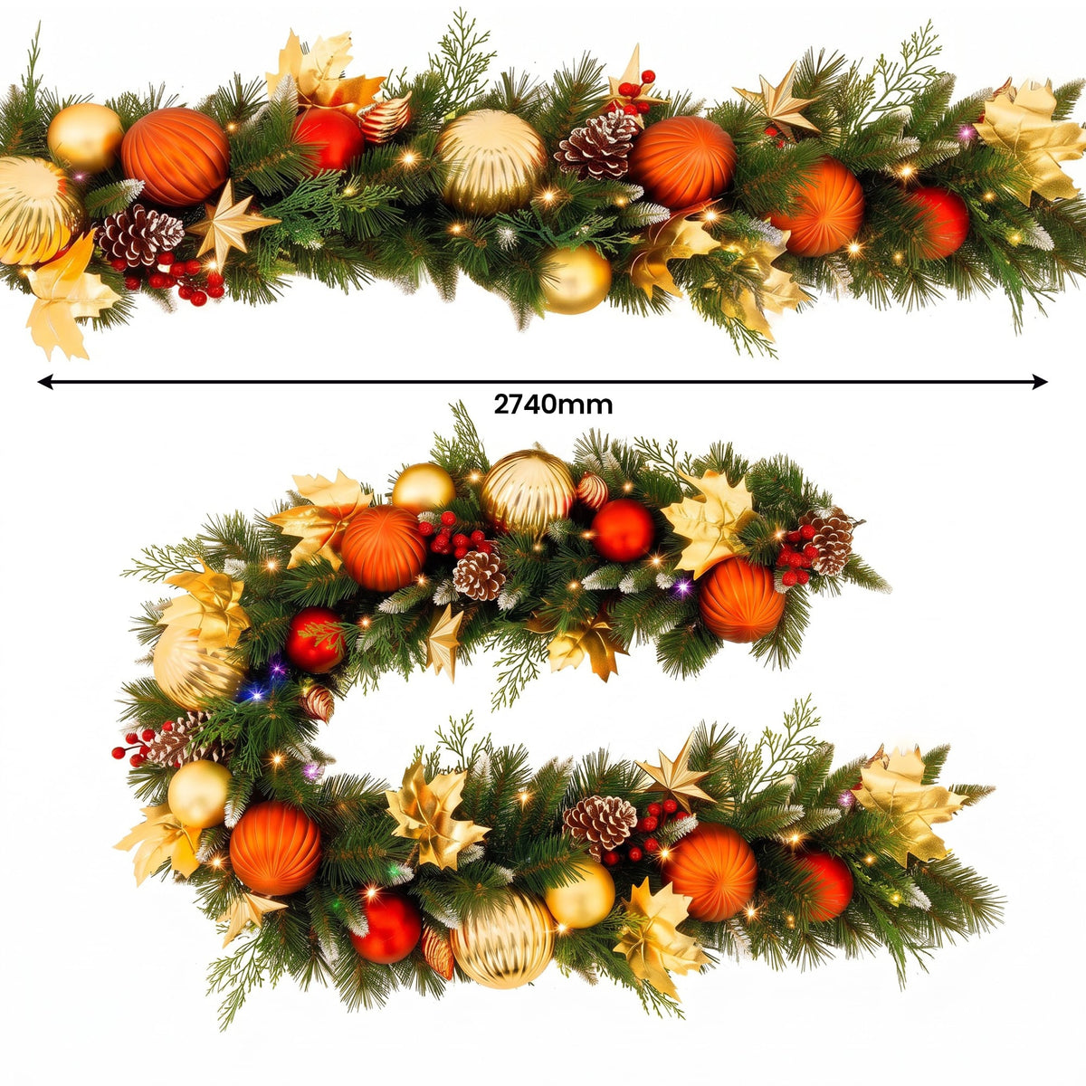 Christabelle 61cm Timeless Elegance Wreath 2.74m Timeless Elegance Christmas Garland