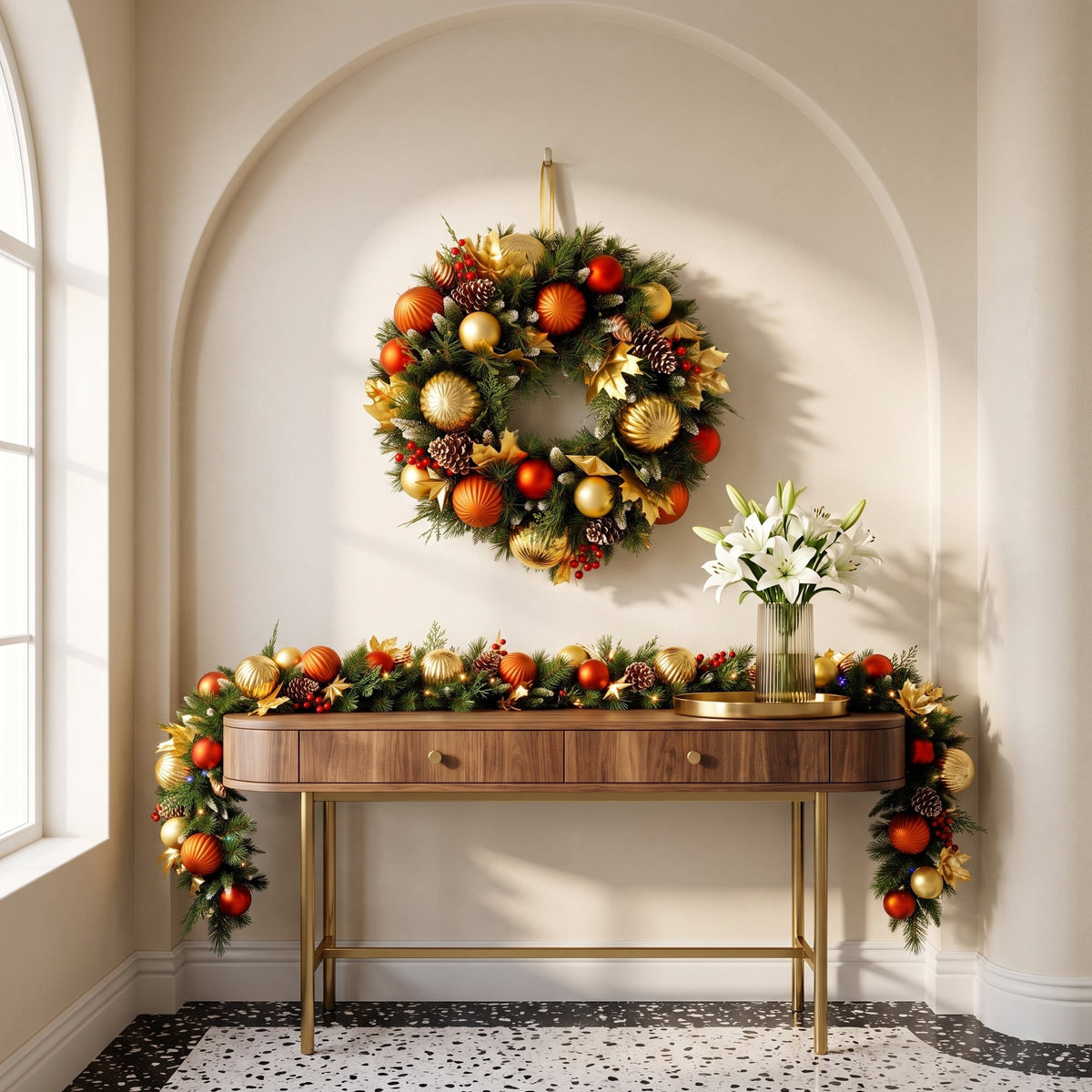 Christabelle 61cm Timeless Elegance Wreath 2.74m Timeless Elegance Christmas Garland