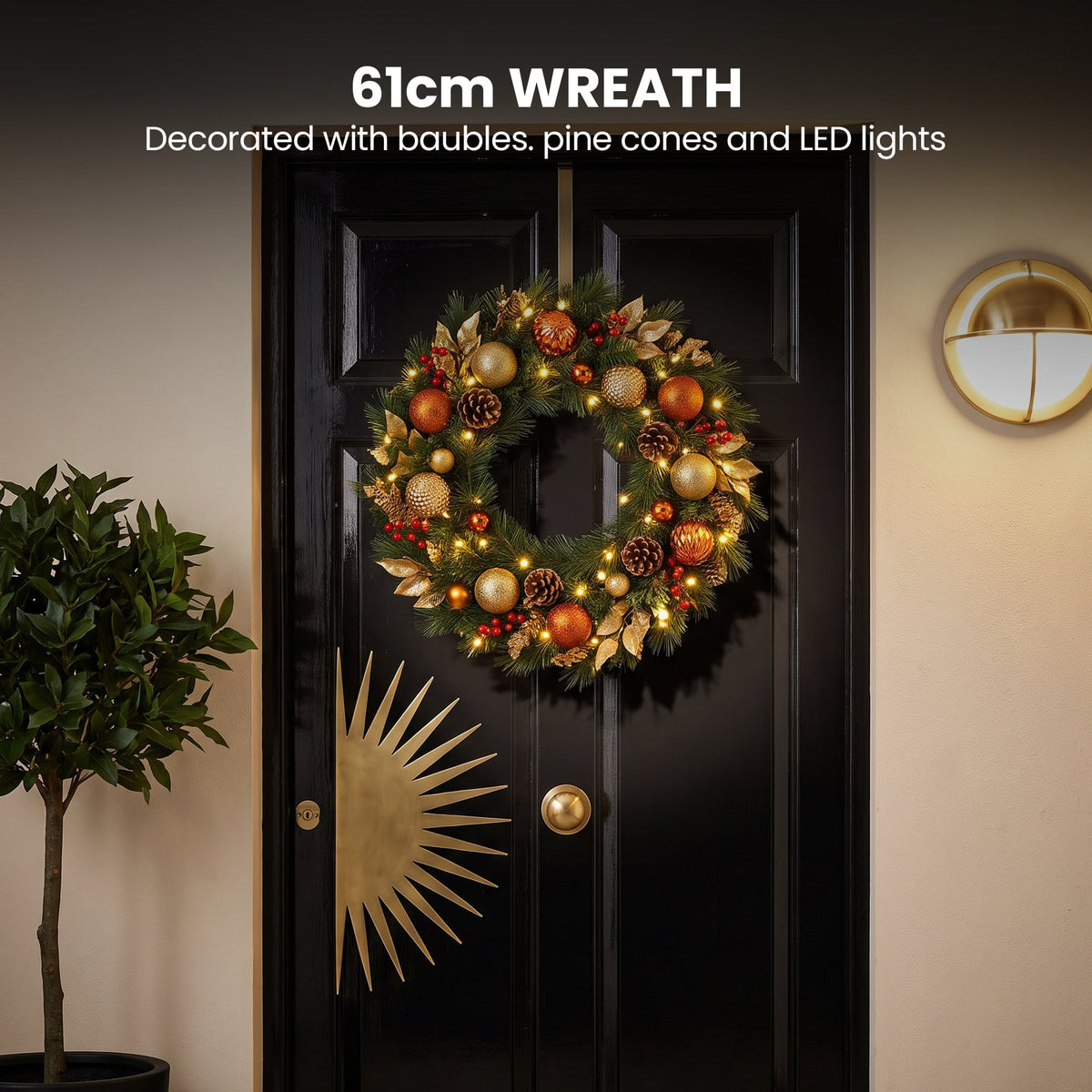 Christabelle 61cm Timeless Elegance Wreath 2.74m Timeless Elegance Christmas Garland