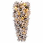 Christabelle Timeless Elegance Christmas 2pc Set 90cm Christmas Teardrop and Garland with LED Lights Holiday Decor
