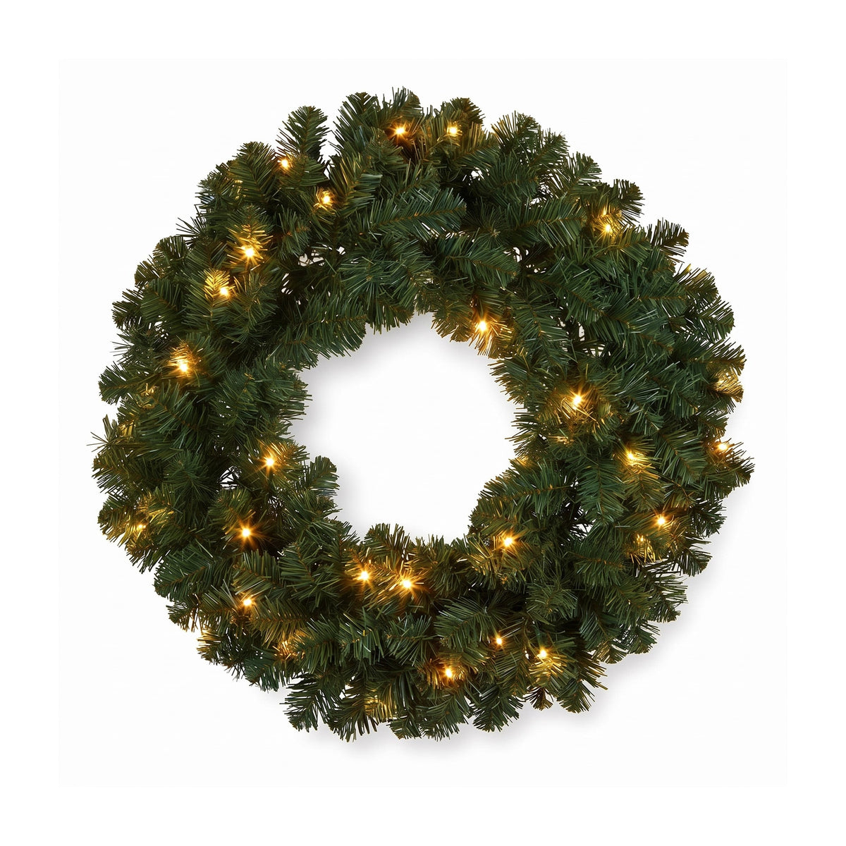 Christabelle Highland Pine Christmas 3pc Set 61cm Tabletop Tree Wreath and Garland with LED Lights Holiday Decor