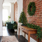 Christabelle Highland Pine Christmas 3pc Set 61cm Tabletop Tree Wreath and Garland with LED Lights Holiday Decor