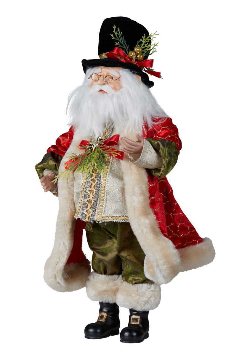 Christabelle Top Hat Santa Claus Christmas Decoration 46cm