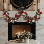 185cm Festive Floral Christmas Garland