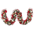 274cm Festive Floral Christmas Garland
