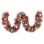 274cm Festive Floral Christmas Garland