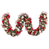 274cm Festive Floral Christmas Garland