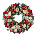 71cm Festive Floral Large Christmas Wreath