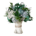 33cm Mint Luxe Bouquet Tabletop Christmas Decoration