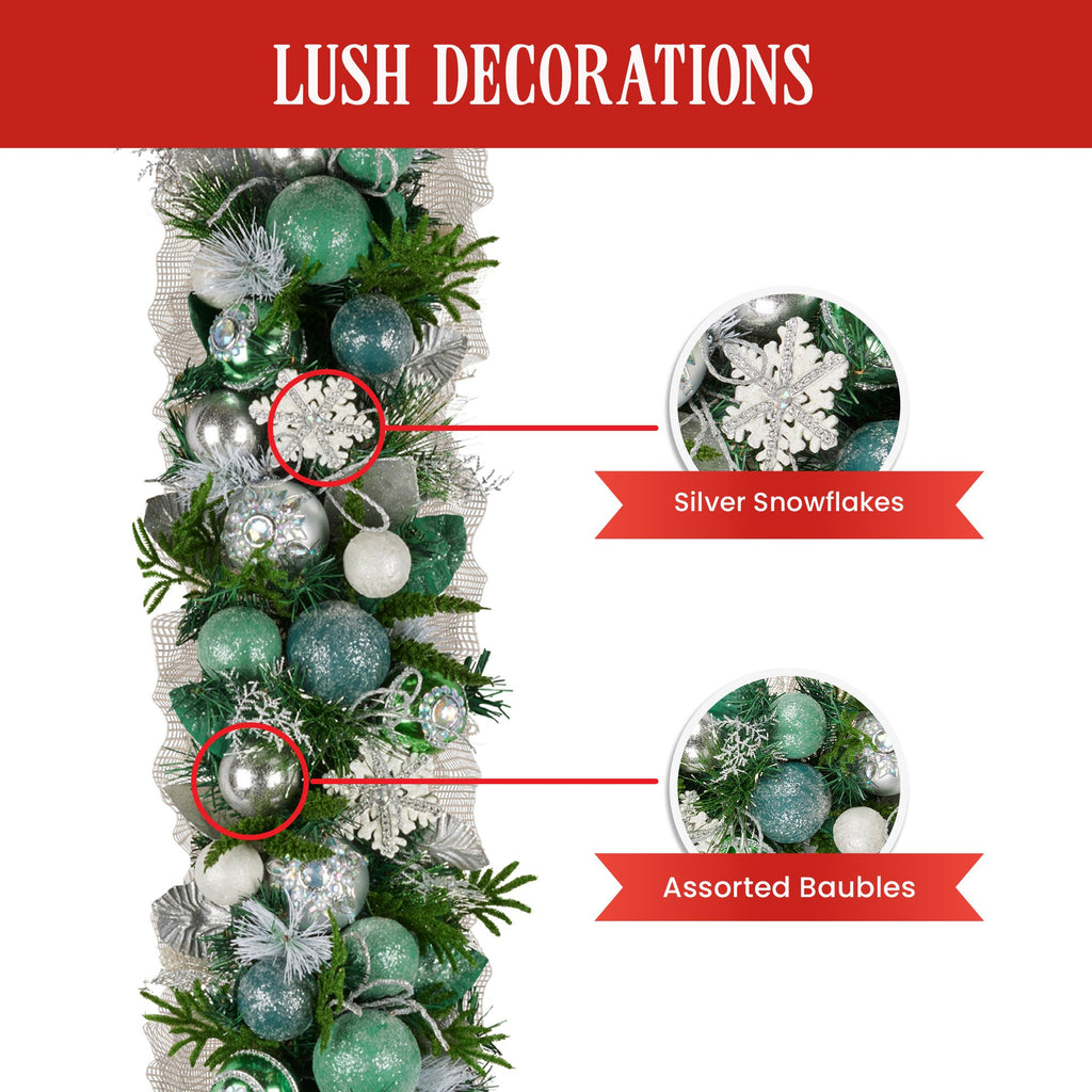100cm Mint Luxe Christmas Garland