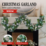 185cm Mint Luxe Christmas Garland