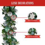 185cm Mint Luxe Christmas Garland