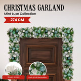 274cm Mint Luxe Christmas Garland