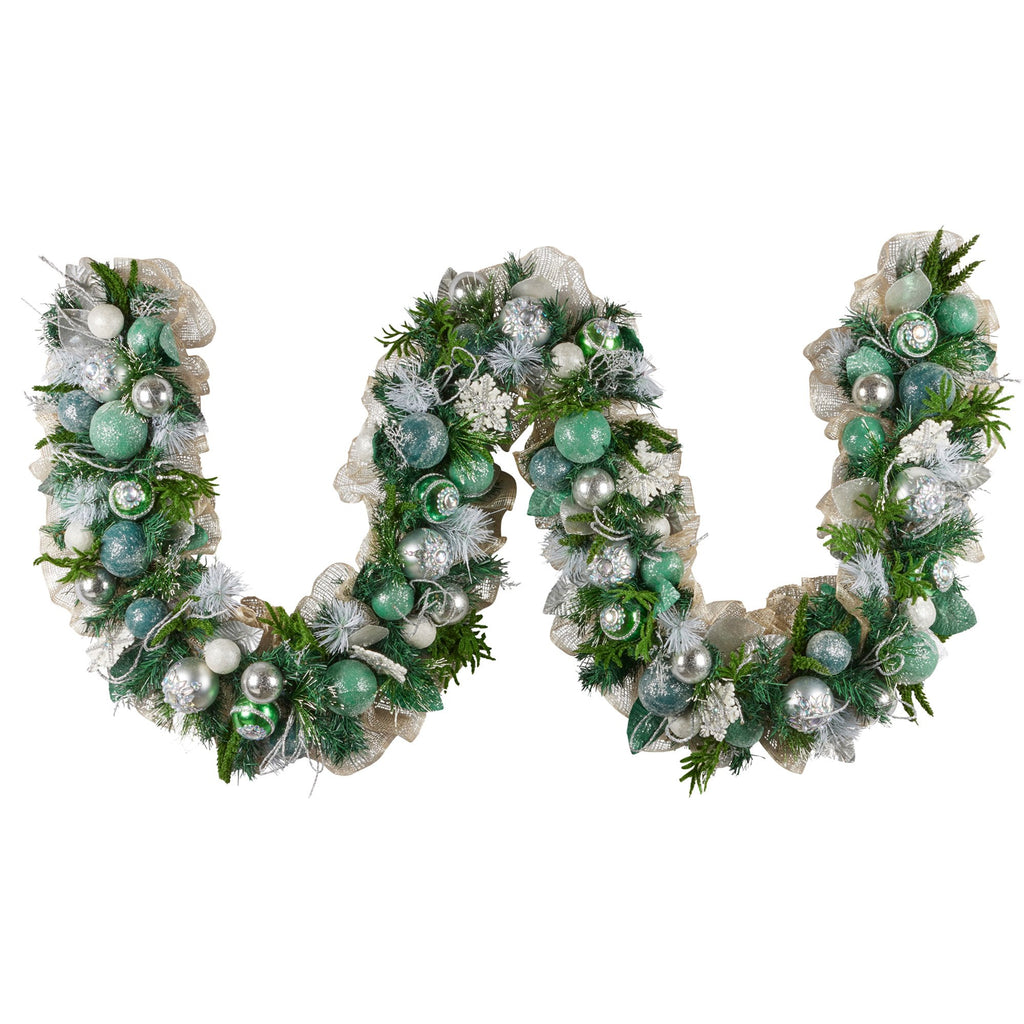 274cm Mint Luxe Christmas Garland