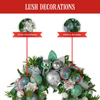 56cm Mint Luxe Christmas Wreath