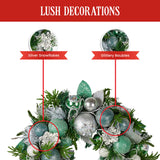 56cm Mint Luxe Christmas Wreath