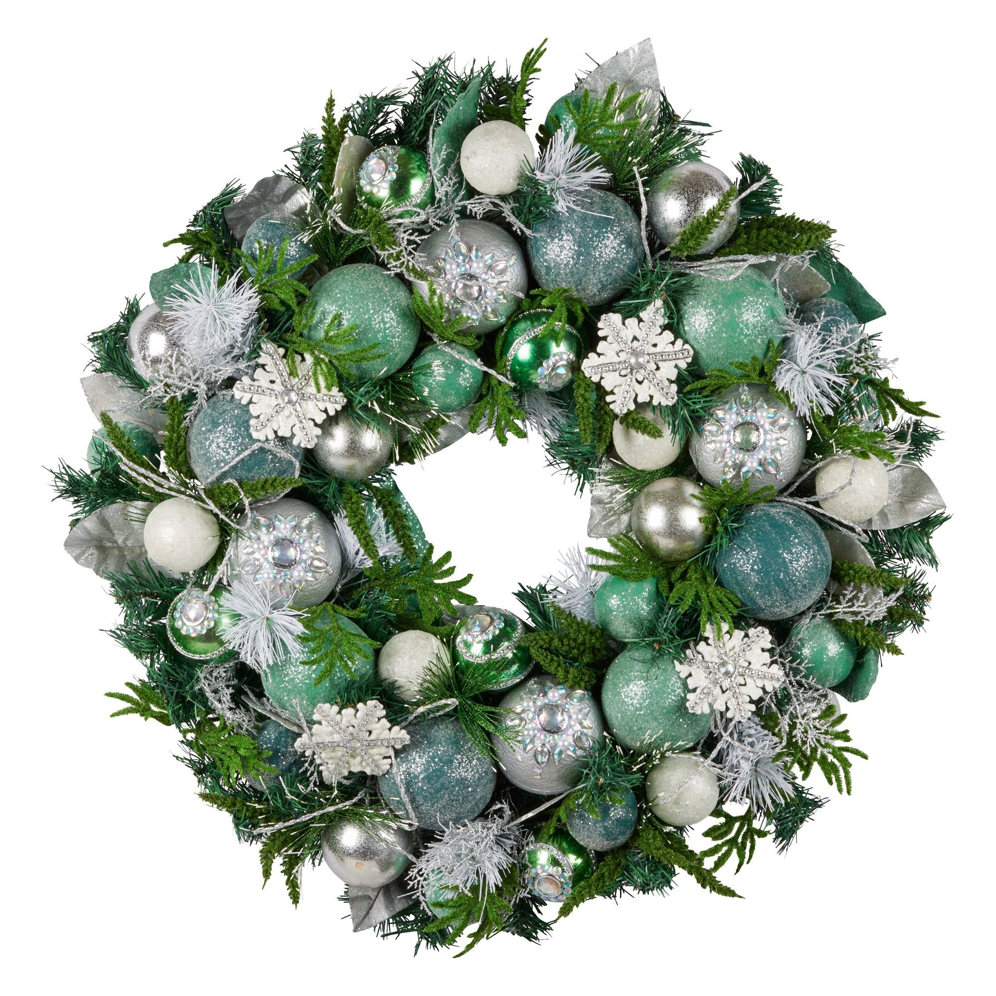 71cm Mint Luxe Christmas Wreath