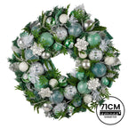 71cm Mint Luxe Christmas Wreath