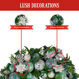 71cm Mint Luxe Christmas Wreath