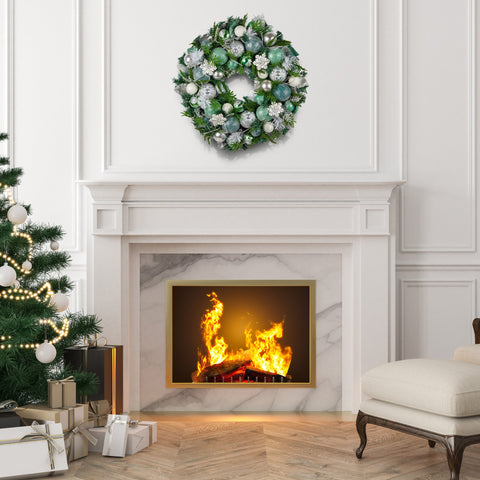 71cm Mint Luxe Christmas Wreath