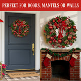 Christabelle 56cm Christmas Wreath Berries & Baubles
